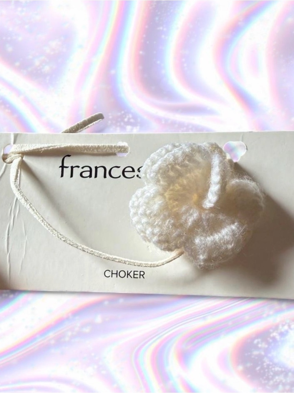 Francesca's Crochet Flower Choker